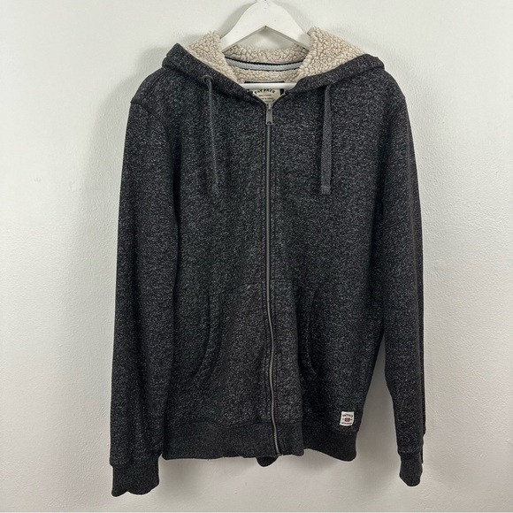 Fat Face Men’s Sherpa Fleece Grey Zip Up Jacket Size XL - Picture 1 of 5